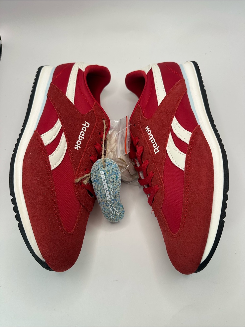 Reebok Red & White Retro Runner Sneakers - Picture 2 of 8